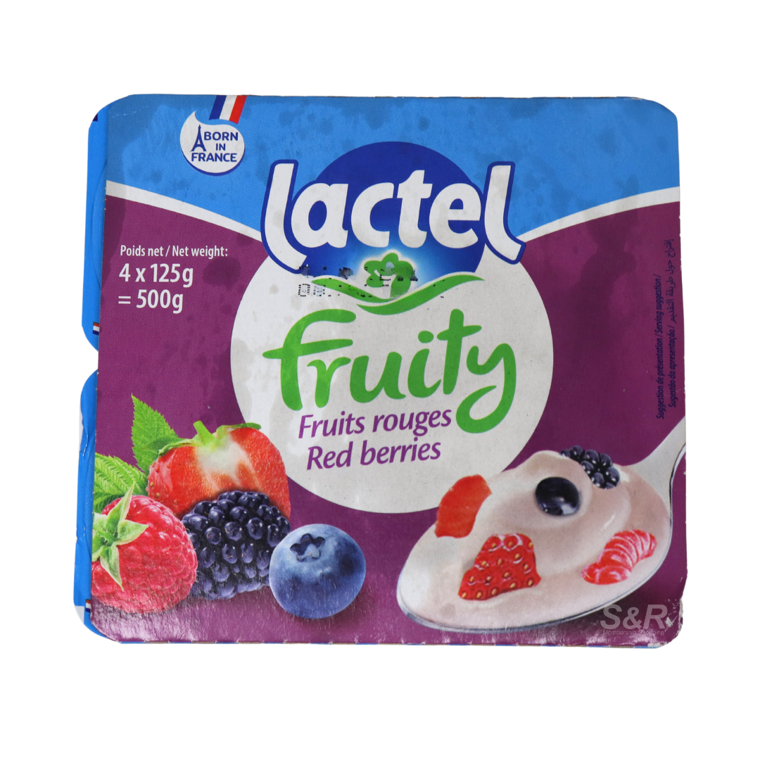 Lactel Fruity Red Berries Dessert 4 x 125g